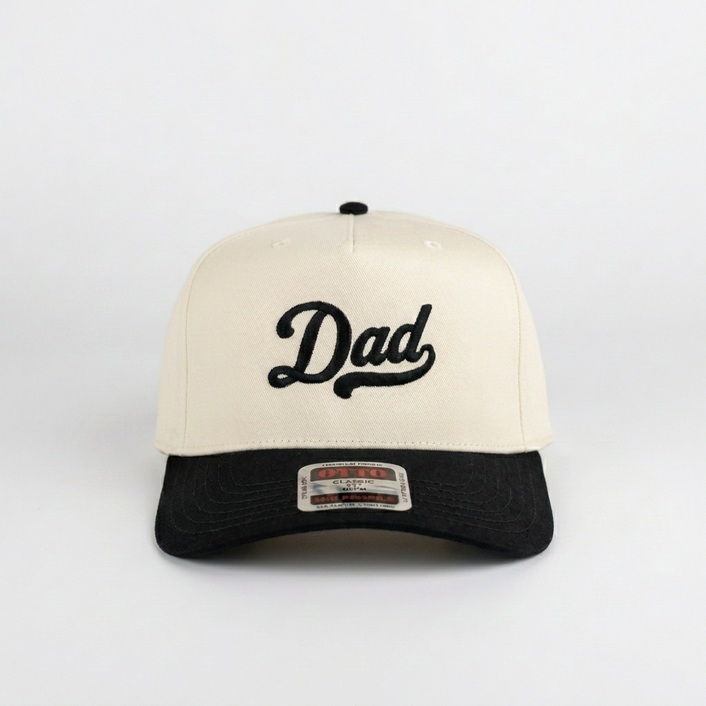 Dad Hat | Embroidered Snapback | Retro Script Baseball Cap | Gift for Dad