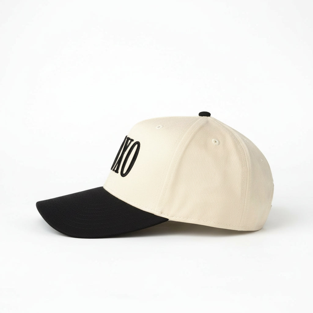 XOXO Puff Embroidered Hat – Vintage Two-Tone Baseball Cap