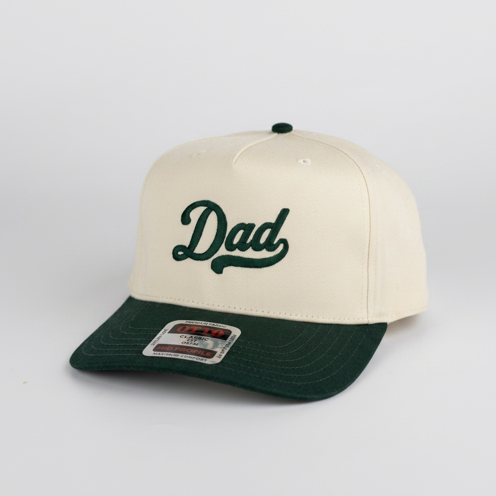Dad Hat | Embroidered Snapback | Retro Script Baseball Cap | Gift for Dad