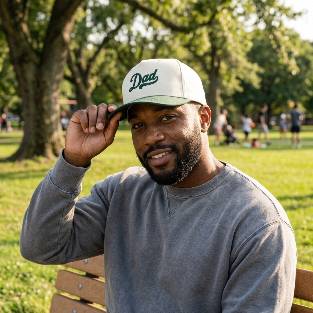 Dad Hat | Embroidered Snapback | Retro Script Baseball Cap | Gift for Dad