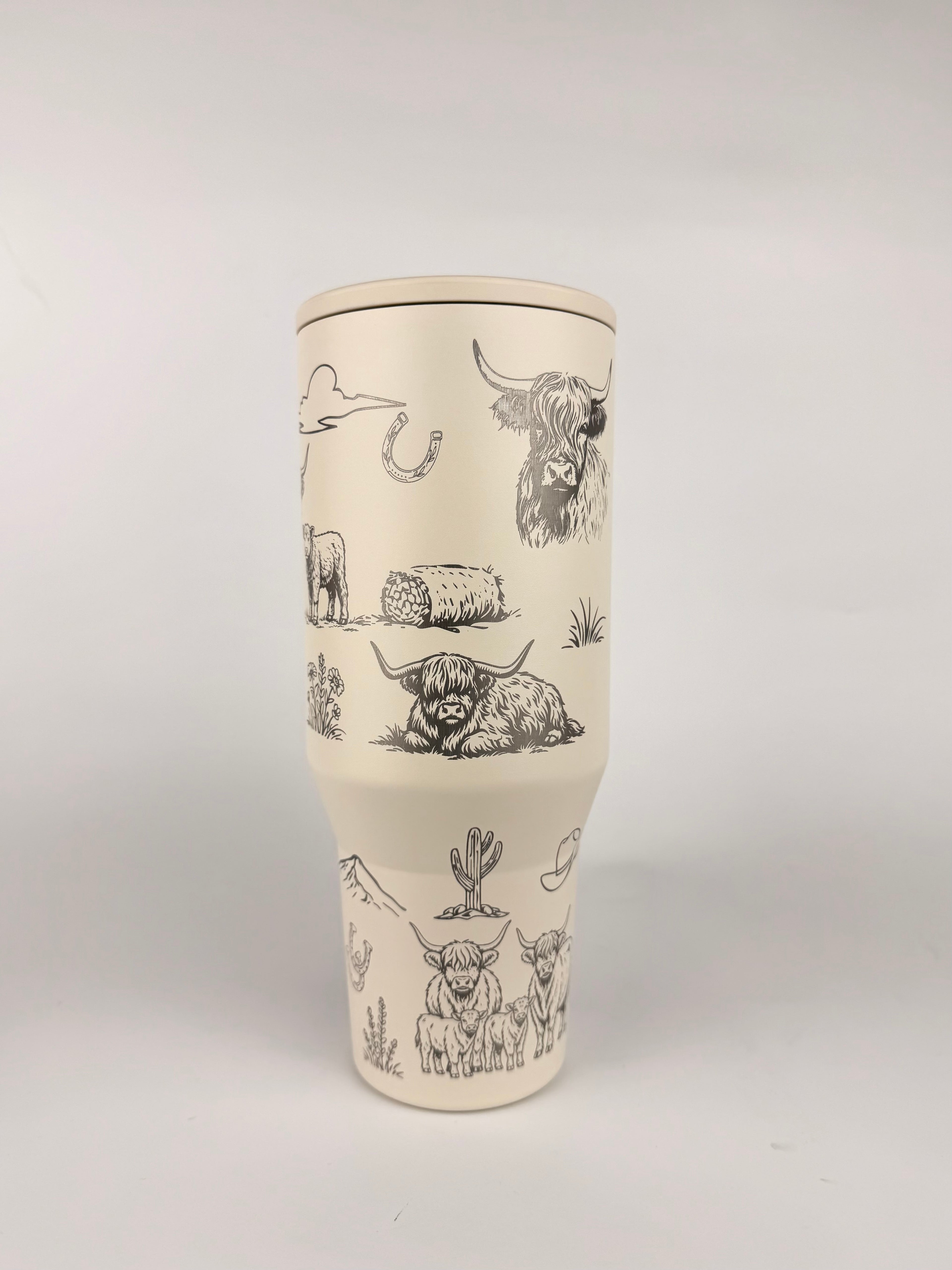 Highland Cow Engraved HydroJug (32 oz & 40 oz)