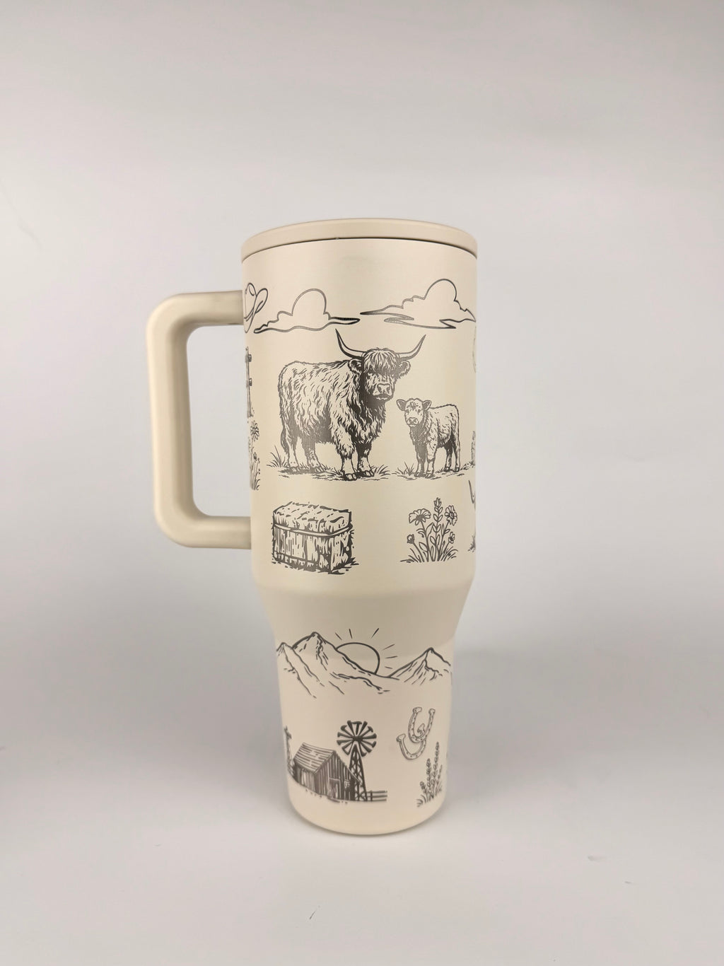 Highland Cow Engraved HydroJug (32 oz & 40 oz)