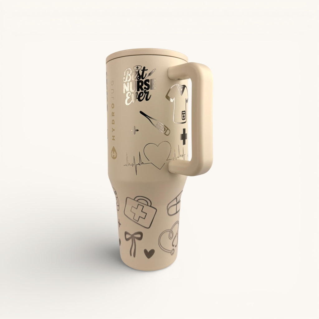 Engraved Nurse Hydrojug (32oz / 40oz) – Custom Name Option – Nurse Gift, RN Tumbler, Healthcare Appreciation Gift