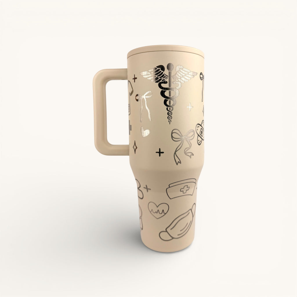Engraved Nurse Hydrojug (32oz / 40oz) – Custom Name Option – Nurse Gift, RN Tumbler, Healthcare Appreciation Gift