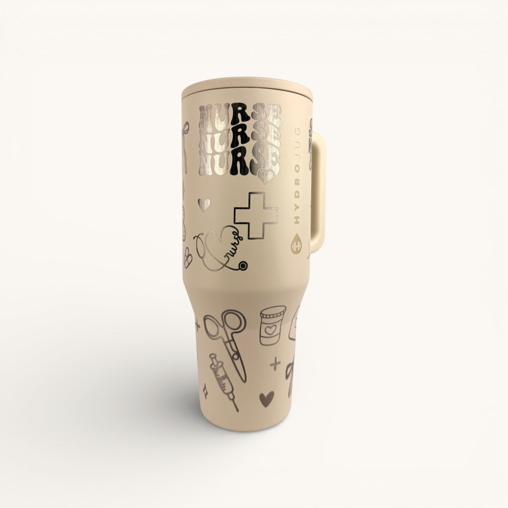 Engraved Nurse Hydrojug (32oz / 40oz) – Custom Name Option – Nurse Gift, RN Tumbler, Healthcare Appreciation Gift