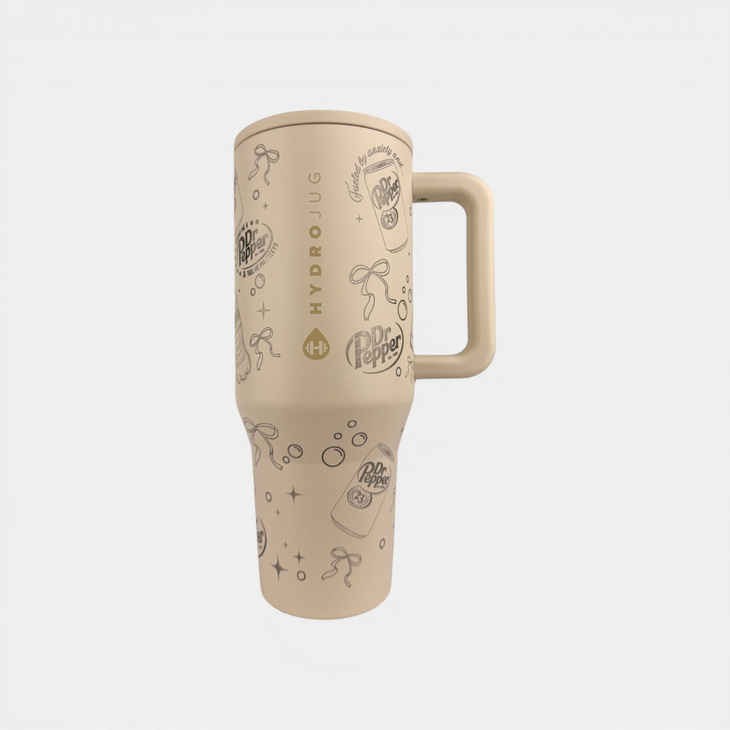 Dr Pepper Lover Engraved HydroJug – 32/40oz Custom Laser Engraved Tumbler
