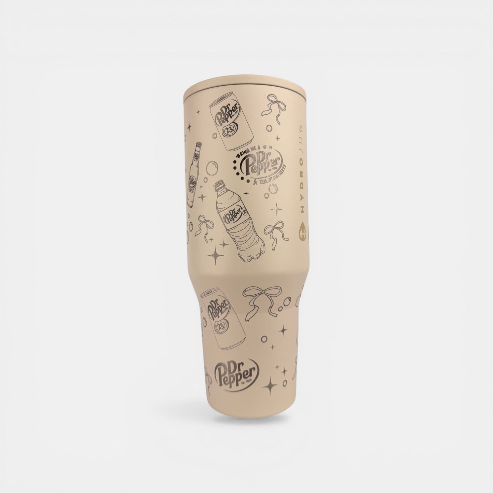 Dr Pepper Lover Engraved HydroJug – 32/40oz Custom Laser Engraved Tumbler