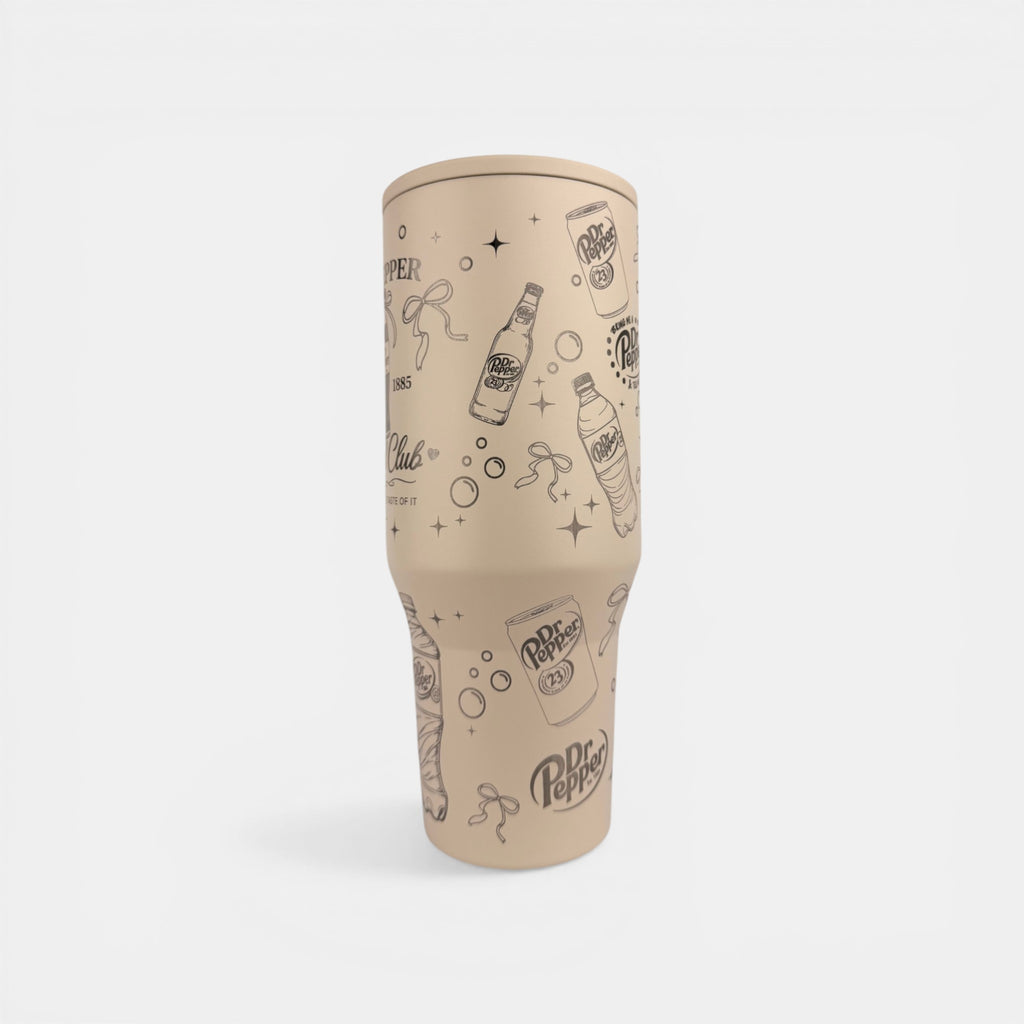 Dr Pepper Lover Engraved HydroJug – 32/40oz Custom Laser Engraved Tumbler