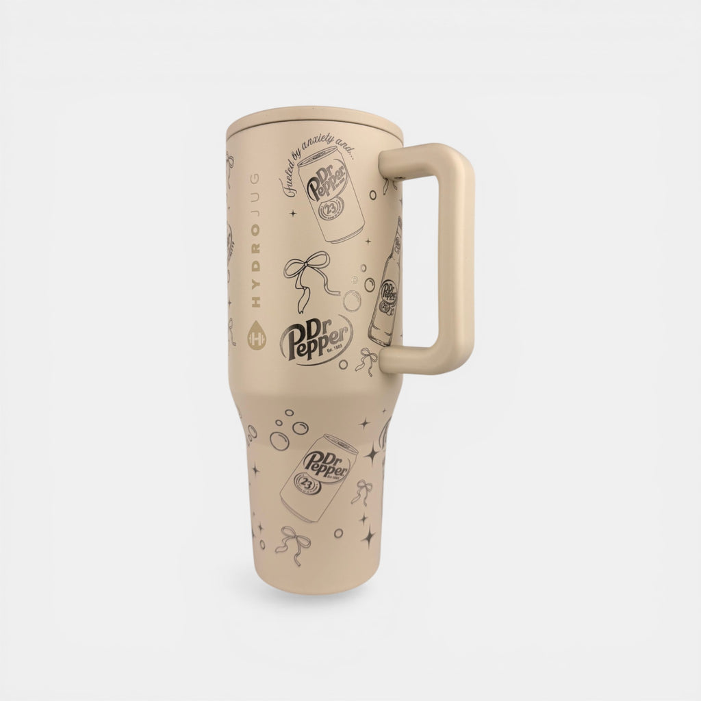Dr Pepper Lover Engraved HydroJug – 32/40oz Custom Laser Engraved Tumbler