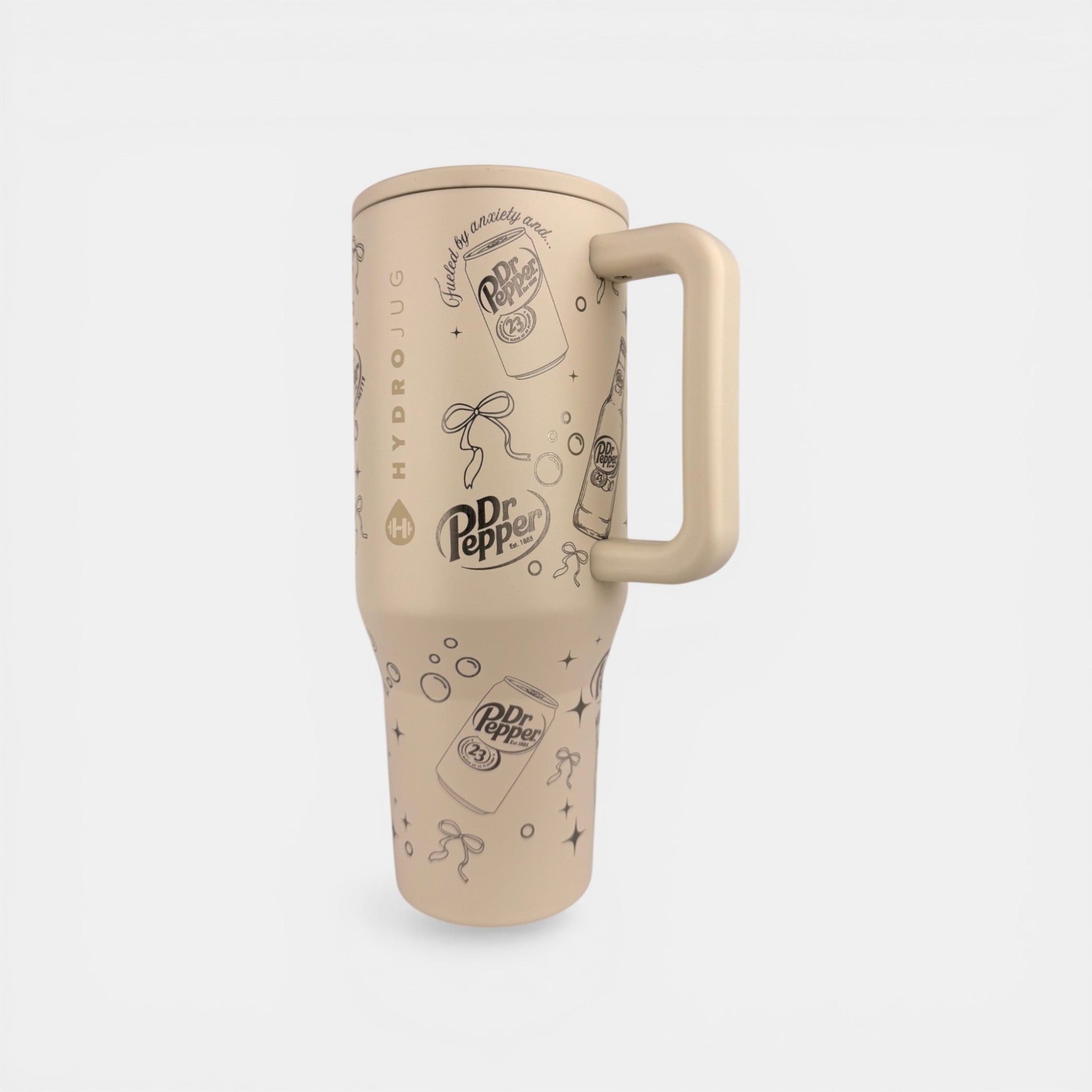 Dr Pepper Lover Engraved HydroJug – 32/40oz Custom Laser Engraved Tumbler