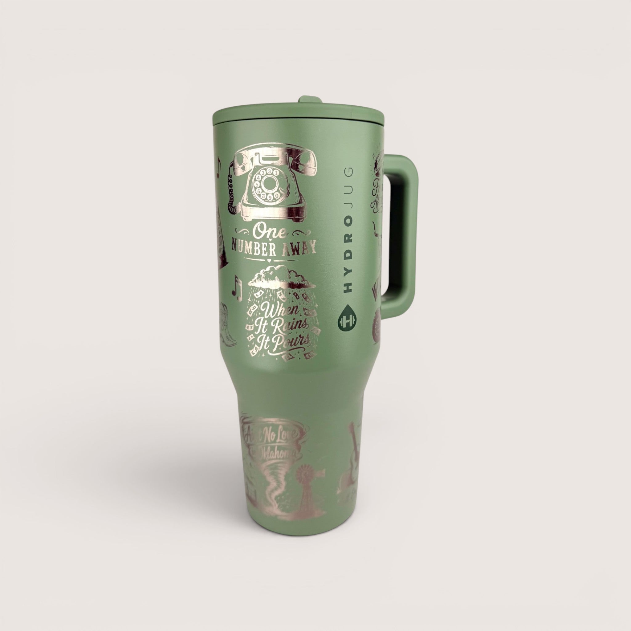 Luke Combs Engraved HydroJug Tumbler – Country Music Water Bottle, 32oz & 40oz