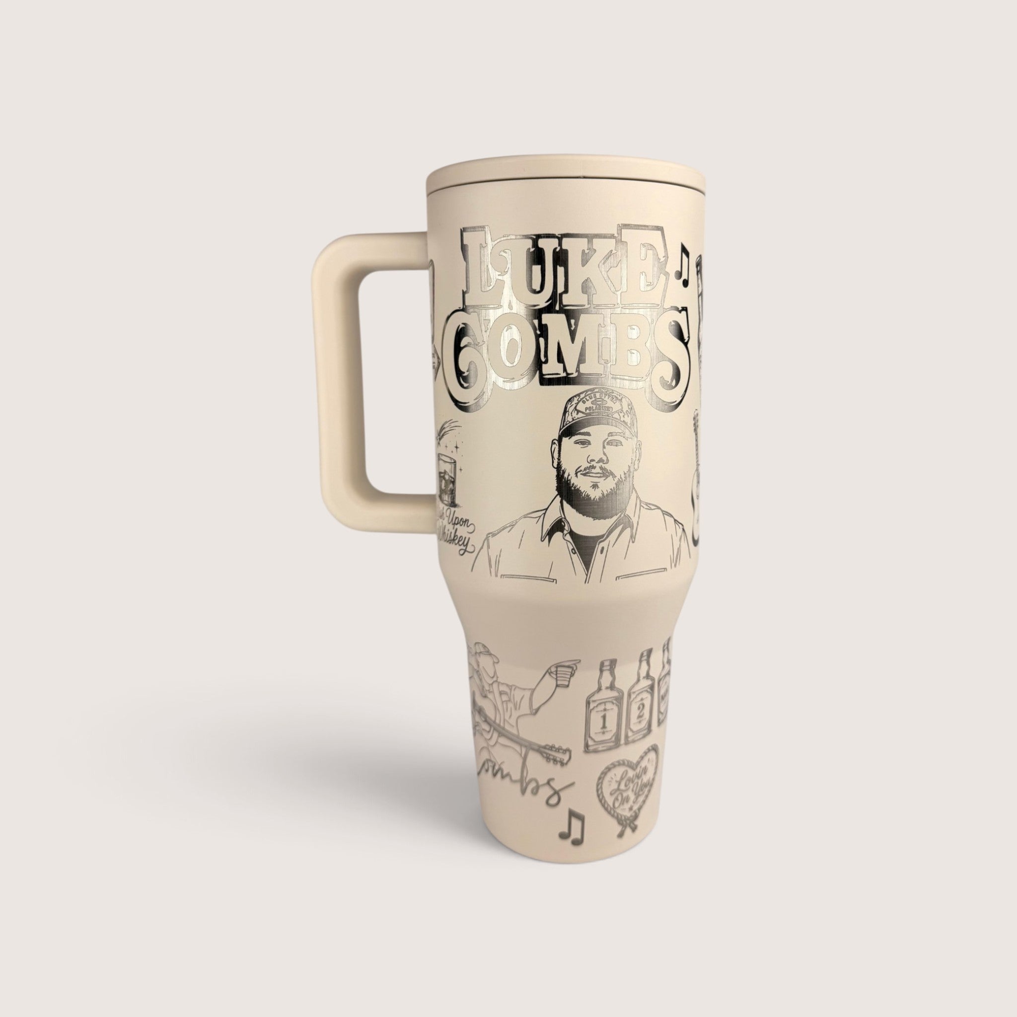 Luke Combs Engraved HydroJug Tumbler – Country Music Water Bottle, 32oz & 40oz