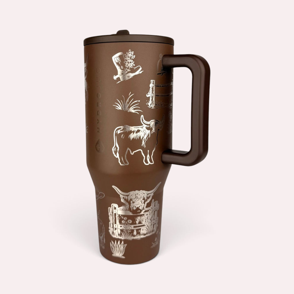 Highland Cow Engraved HydroJug (32 oz & 40 oz)