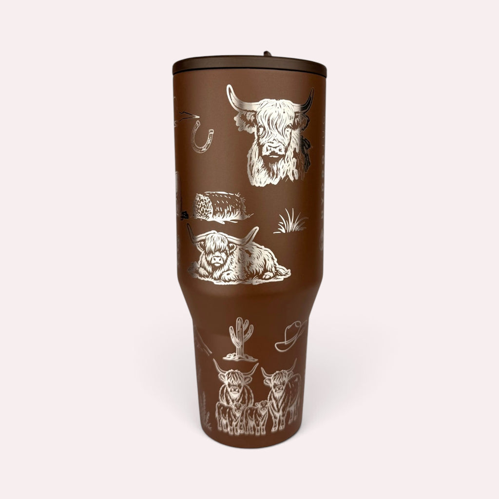 Highland Cow Engraved HydroJug (32 oz & 40 oz)
