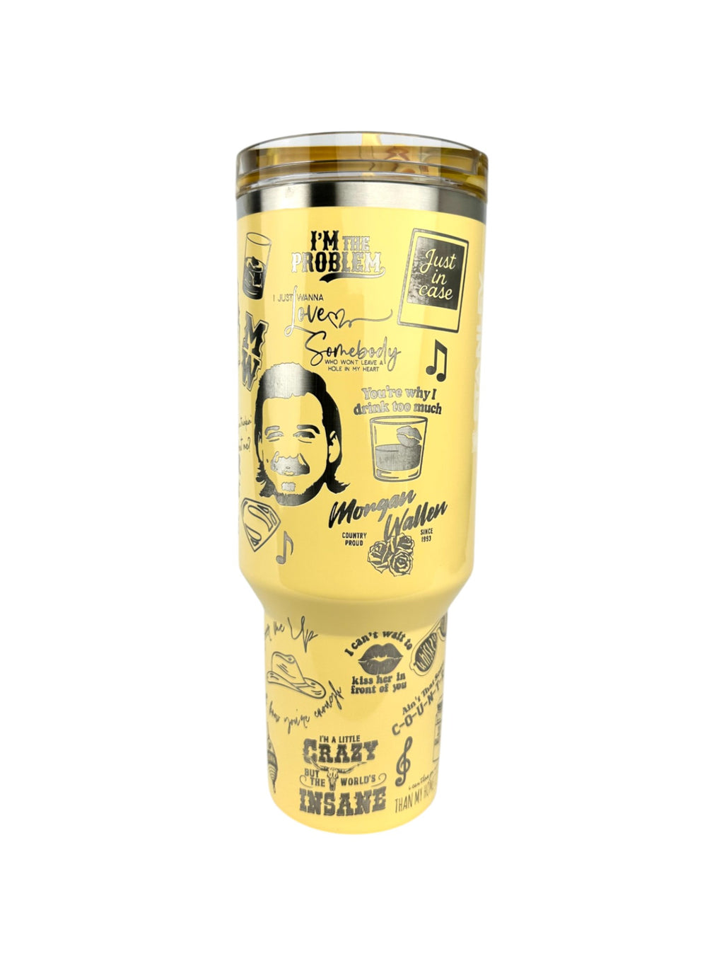 Custom Morgan Wallen Houston Setlist Stanley Tumbler – 40oz Engraved Cup | MTEngravings