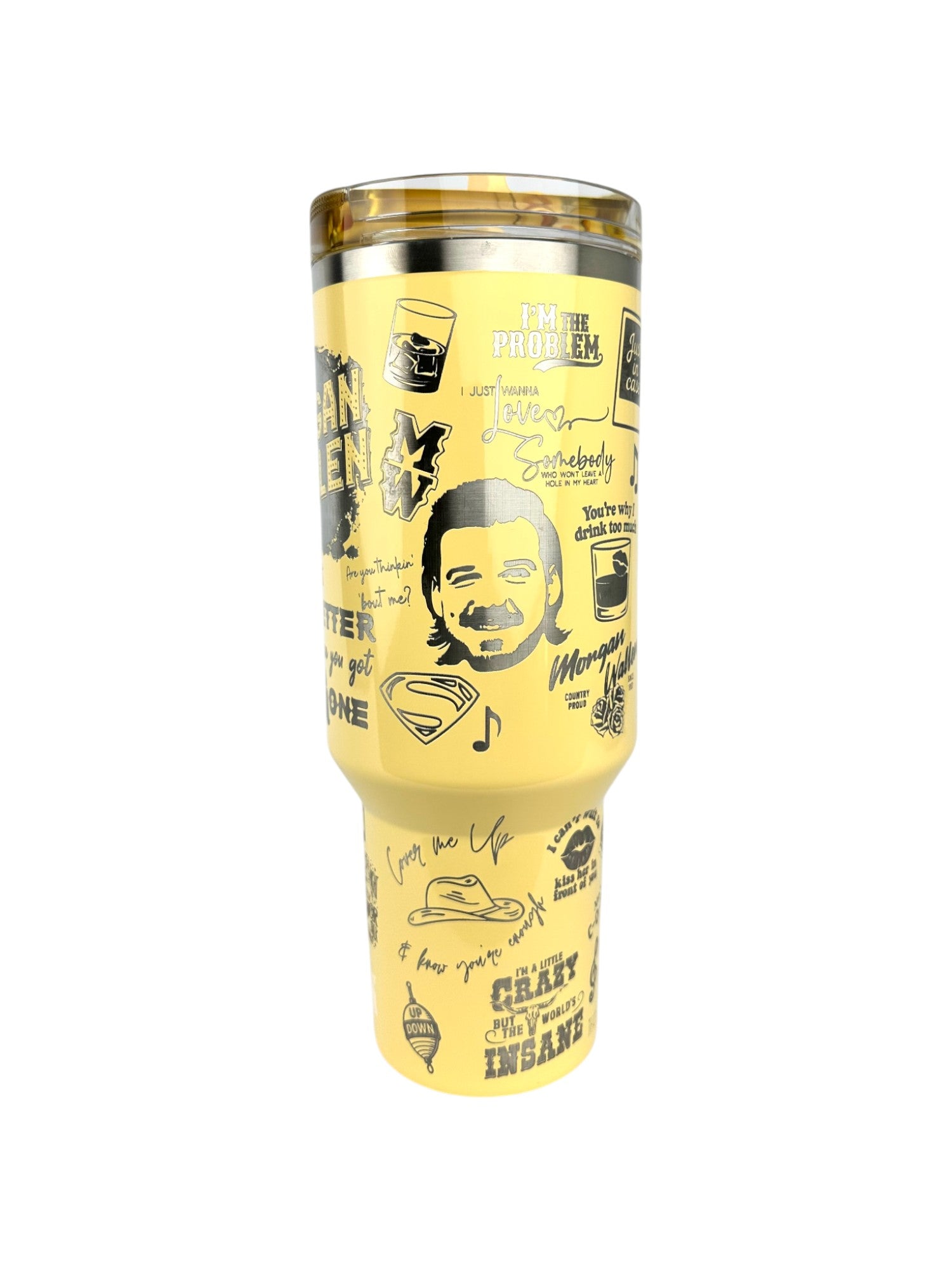 Custom Morgan Wallen Houston Setlist Stanley Tumbler – 40oz Engraved Cup | MTEngravings