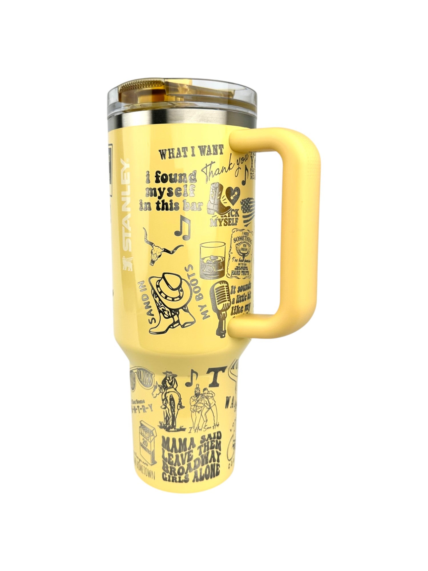 Custom Morgan Wallen Houston Setlist Stanley Tumbler – 40oz Engraved Cup | MTEngravings