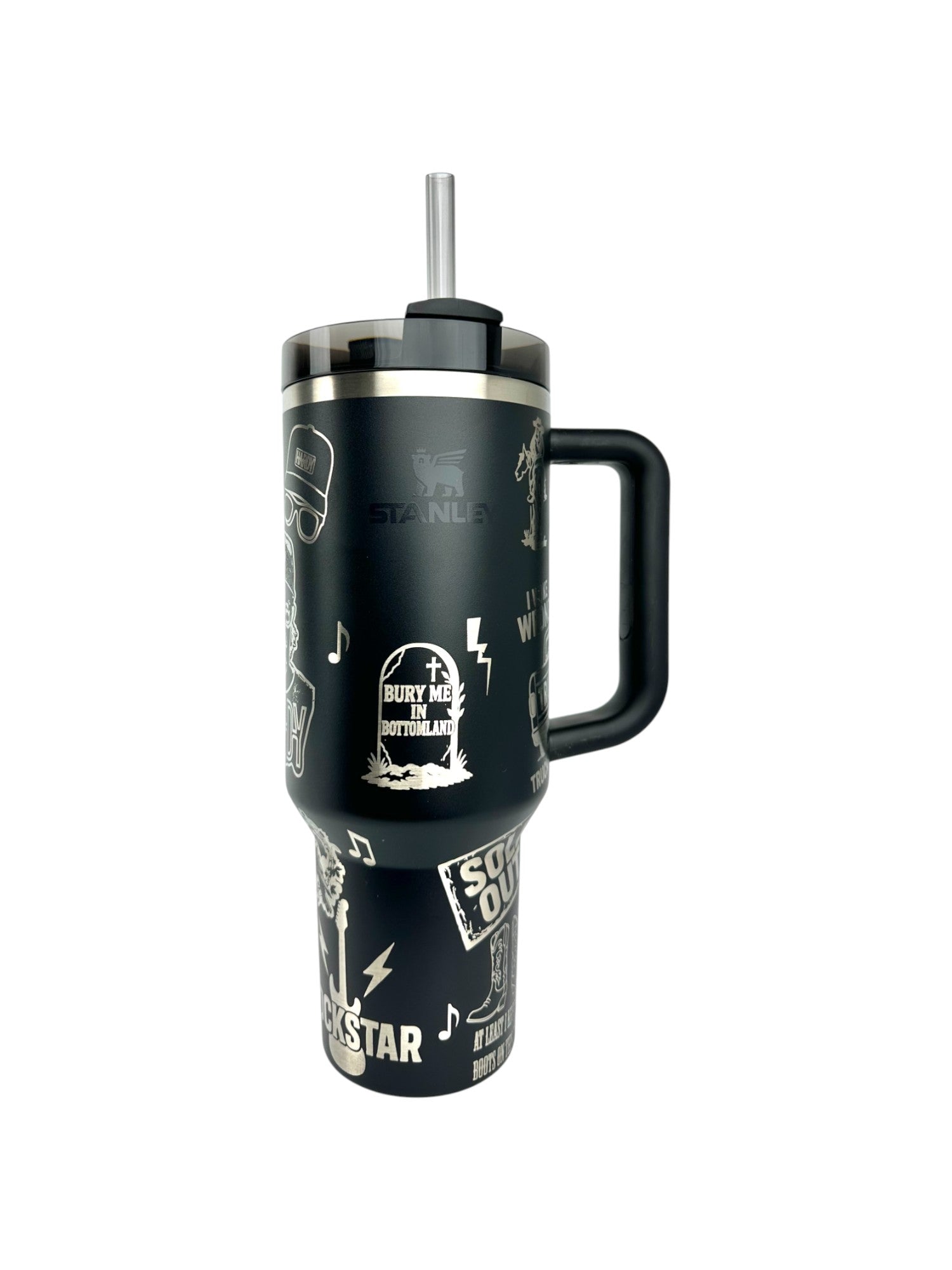 Custom Engraved Hardy Stanley Quencher – 30oz & 40oz | Country Music Tumbler