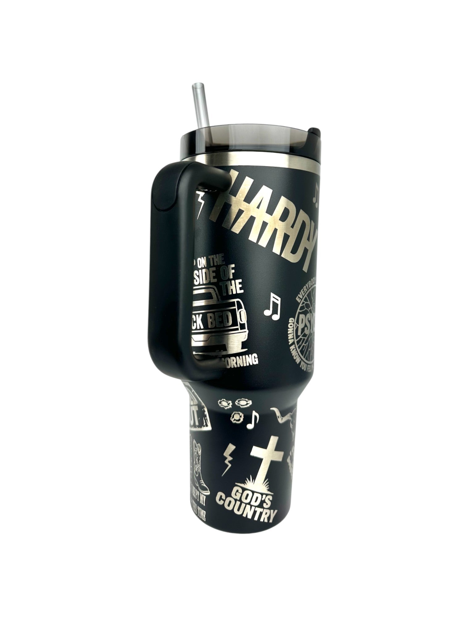 Custom Engraved Hardy Stanley Quencher – 30oz & 40oz | Country Music Tumbler