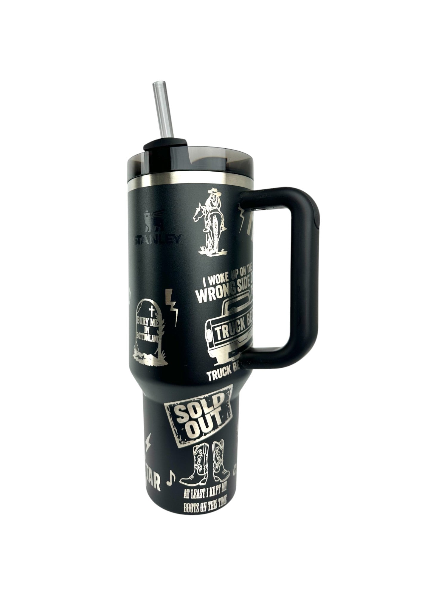 Custom Engraved Hardy Stanley Quencher – 30oz & 40oz | Country Music Tumbler