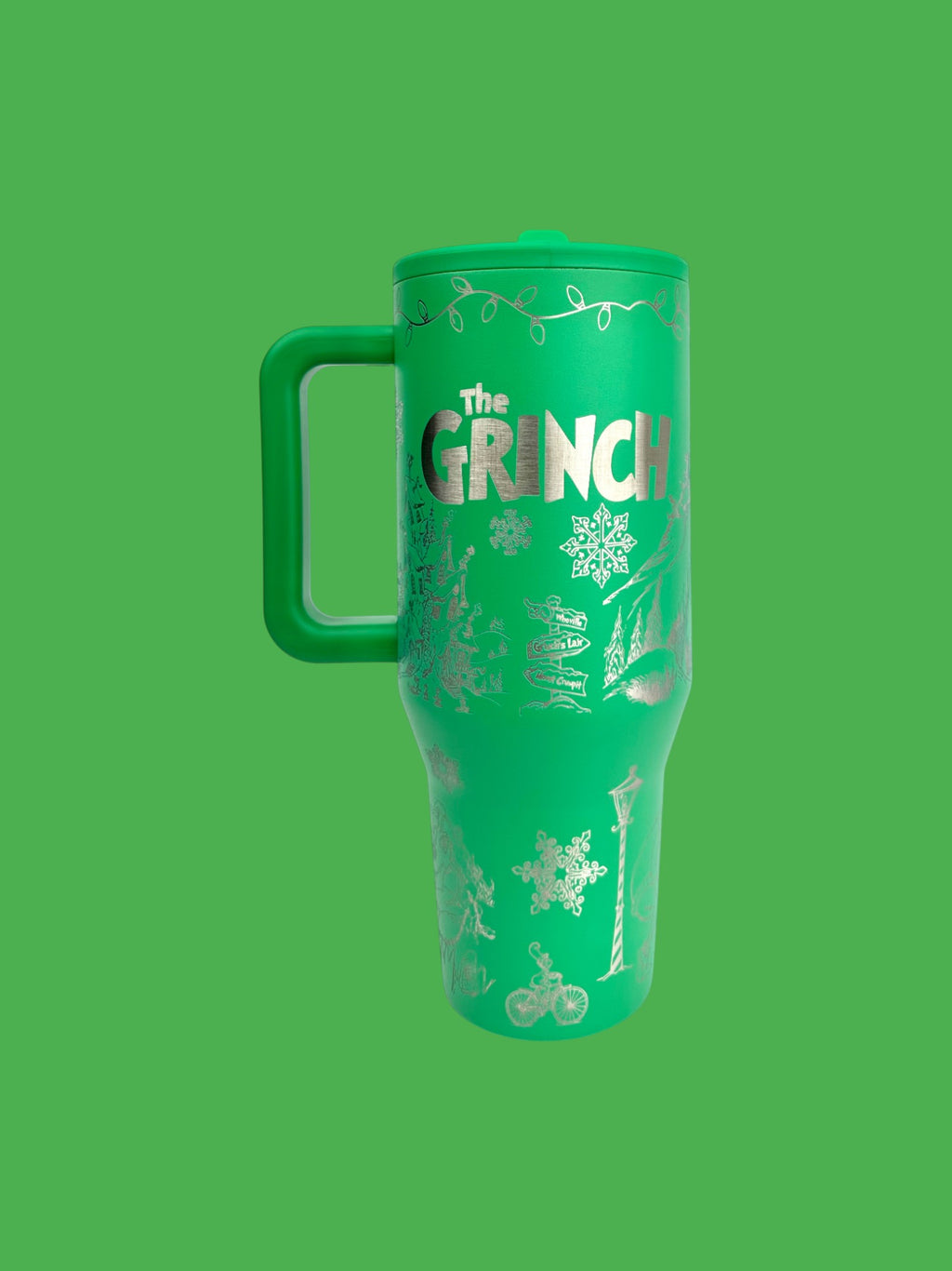 Engraved Grinch Hydrojug Traveler – 32oz & 40oz  Christmas Water Bottle | Custom Holiday Gift