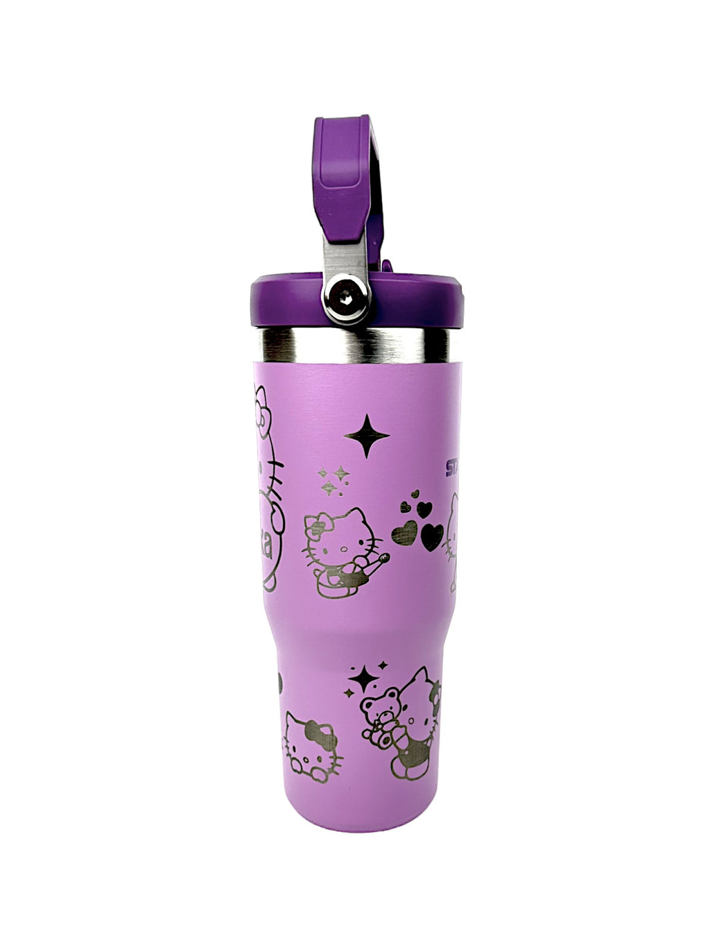 Hello Kitty Stanley Iceflow Custom Engraved 30 oz and 20 oz Stanley Iceflow with flip straw