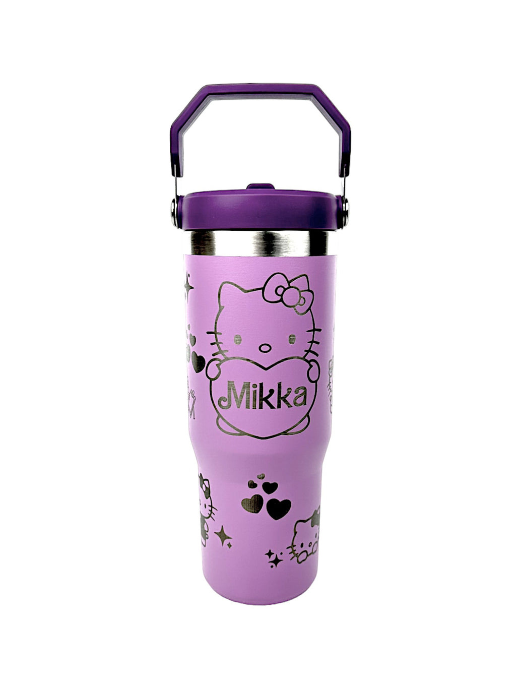 Hello Kitty Stanley Iceflow Custom Engraved 30 oz and 20 oz Stanley Iceflow with flip straw