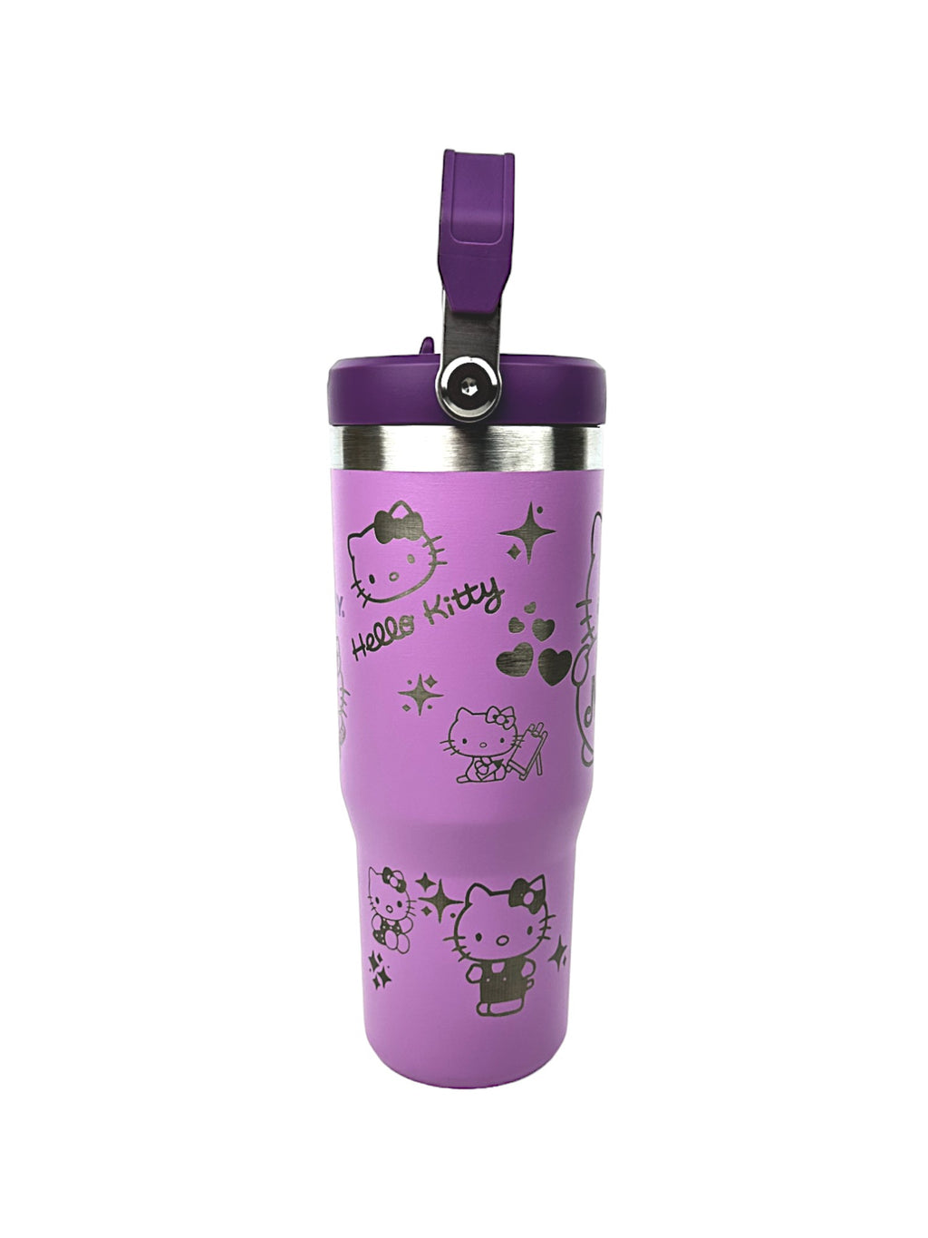 Hello Kitty Stanley Iceflow Custom Engraved 30 oz and 20 oz Stanley Iceflow with flip straw