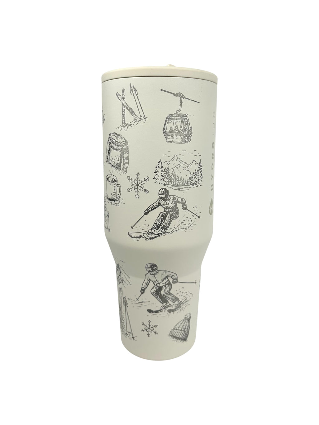 Retro Ski Engraved HydroJug® | Vintage Ski Lodge Winter Tumbler | 40oz or 32oz