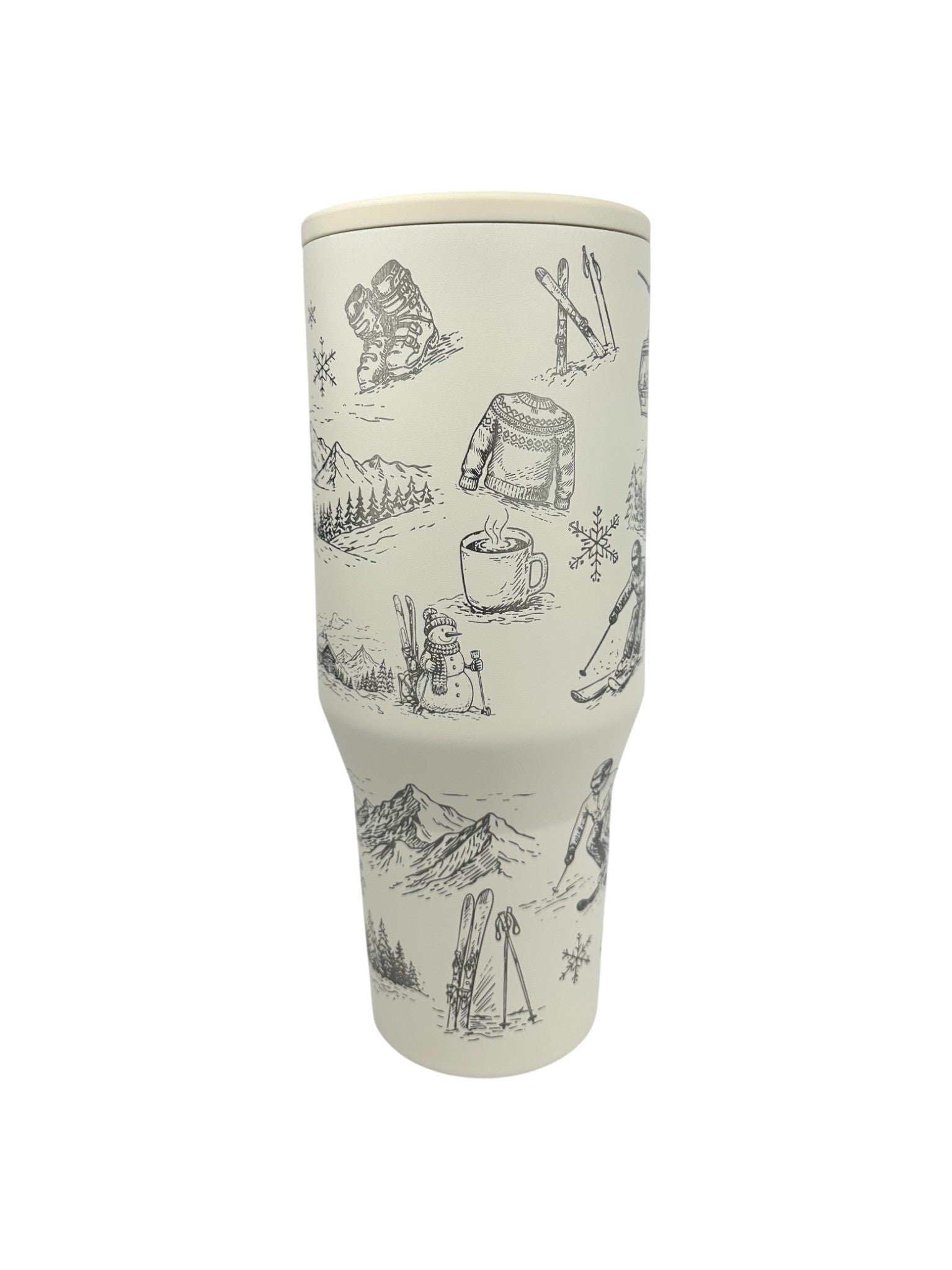 Retro Ski Engraved HydroJug® | Vintage Ski Lodge Winter Tumbler | 40oz or 32oz