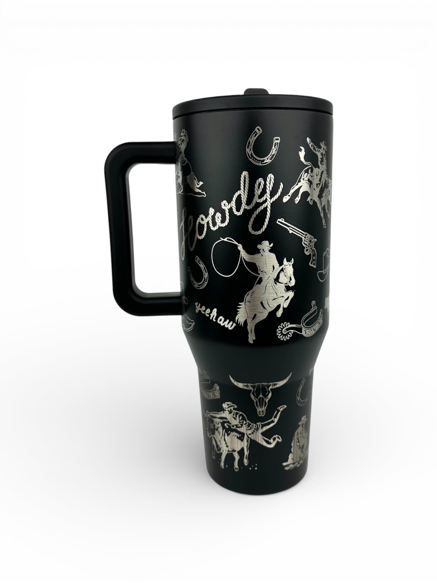Rodeo Engraved Hydrojug – Custom Cowboy Water Jug (32 oz / 40 oz) | Western Gift