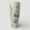 Retro Snowboarder Engraved HydroJug® | Vintage Snowboarder Lodge Winter Tumbler | 40oz or 32oz