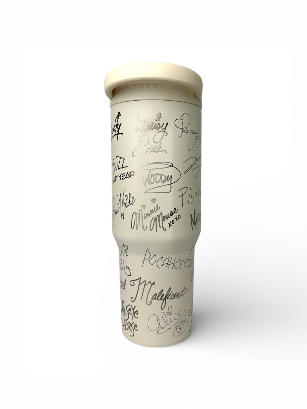 Disney Character Engraved HydroJug 32 oz Sport | Custom Signature Wrap | Disney-Inspired Tumbler Gift