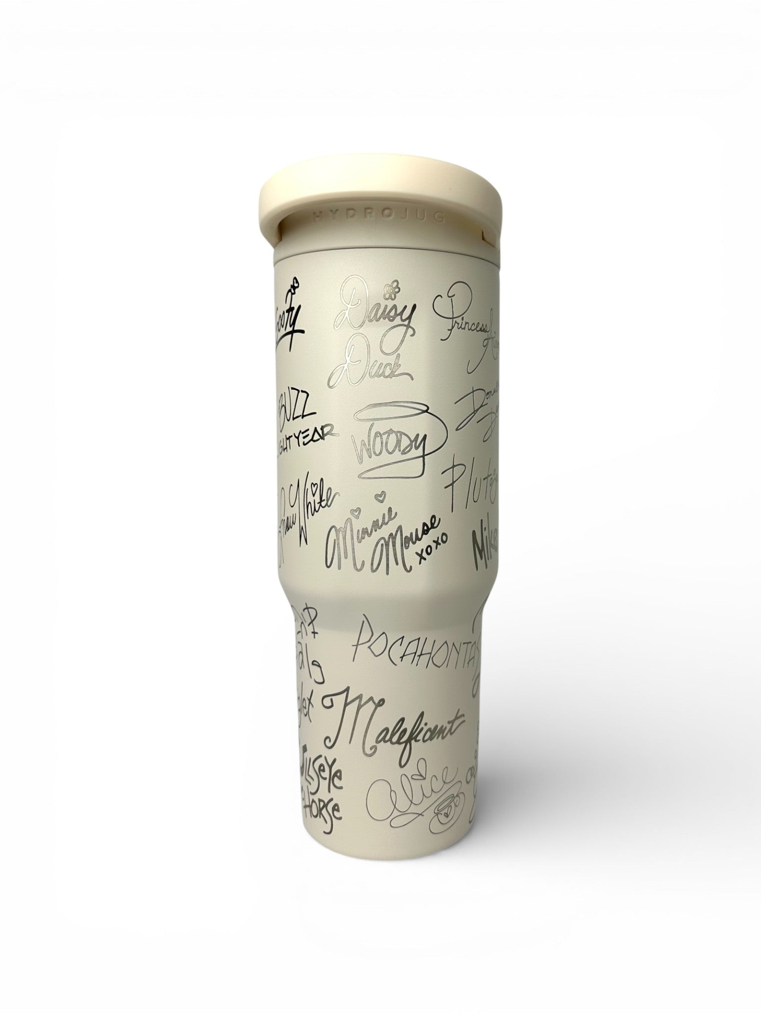 Disney Character Engraved HydroJug 32 oz Sport | Custom Signature Wrap | Disney-Inspired Tumbler Gift