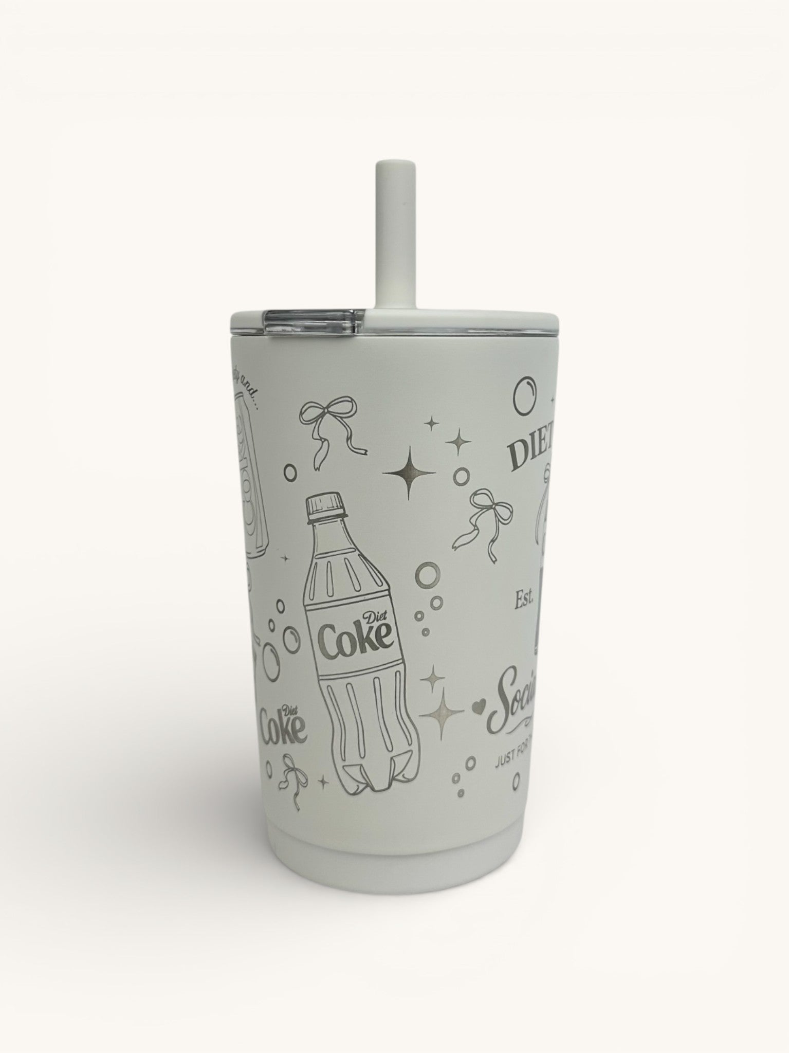 Diet Coke Everyday HydroJug Tumbler 14oz | Engraved Diet Coke Social Club Cup | Cute Soda Lover Gift