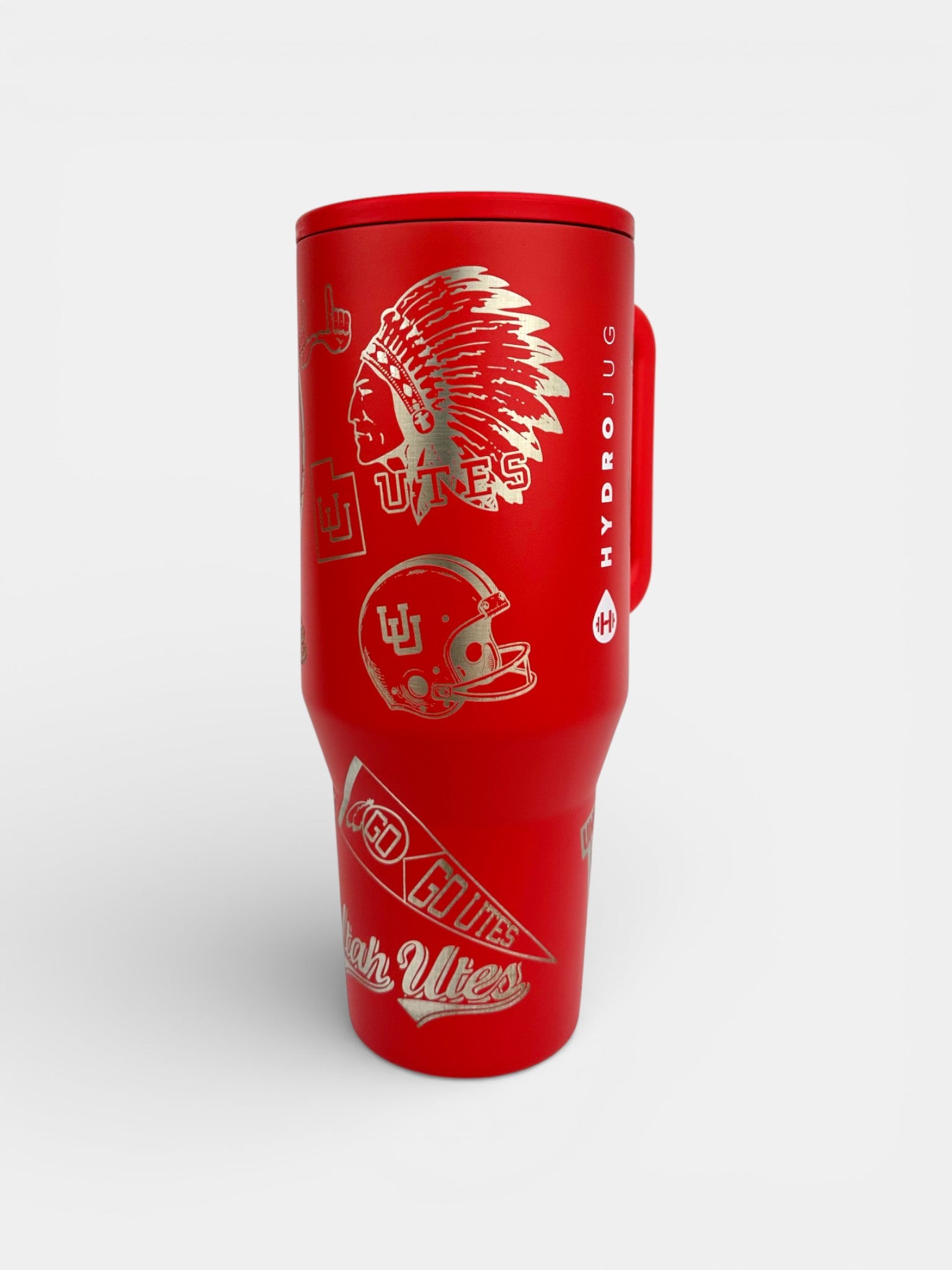 Retro Utah Utes Engraved HydroJug | 32oz & 40oz Custom Laser Engraved Tumbler