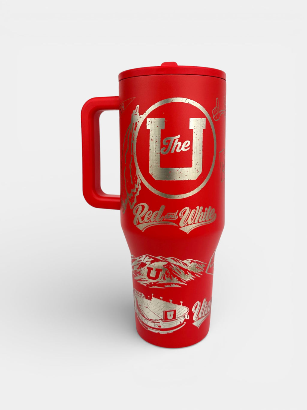 Retro Utah Utes Engraved HydroJug | 32oz & 40oz Custom Laser Engraved Tumbler