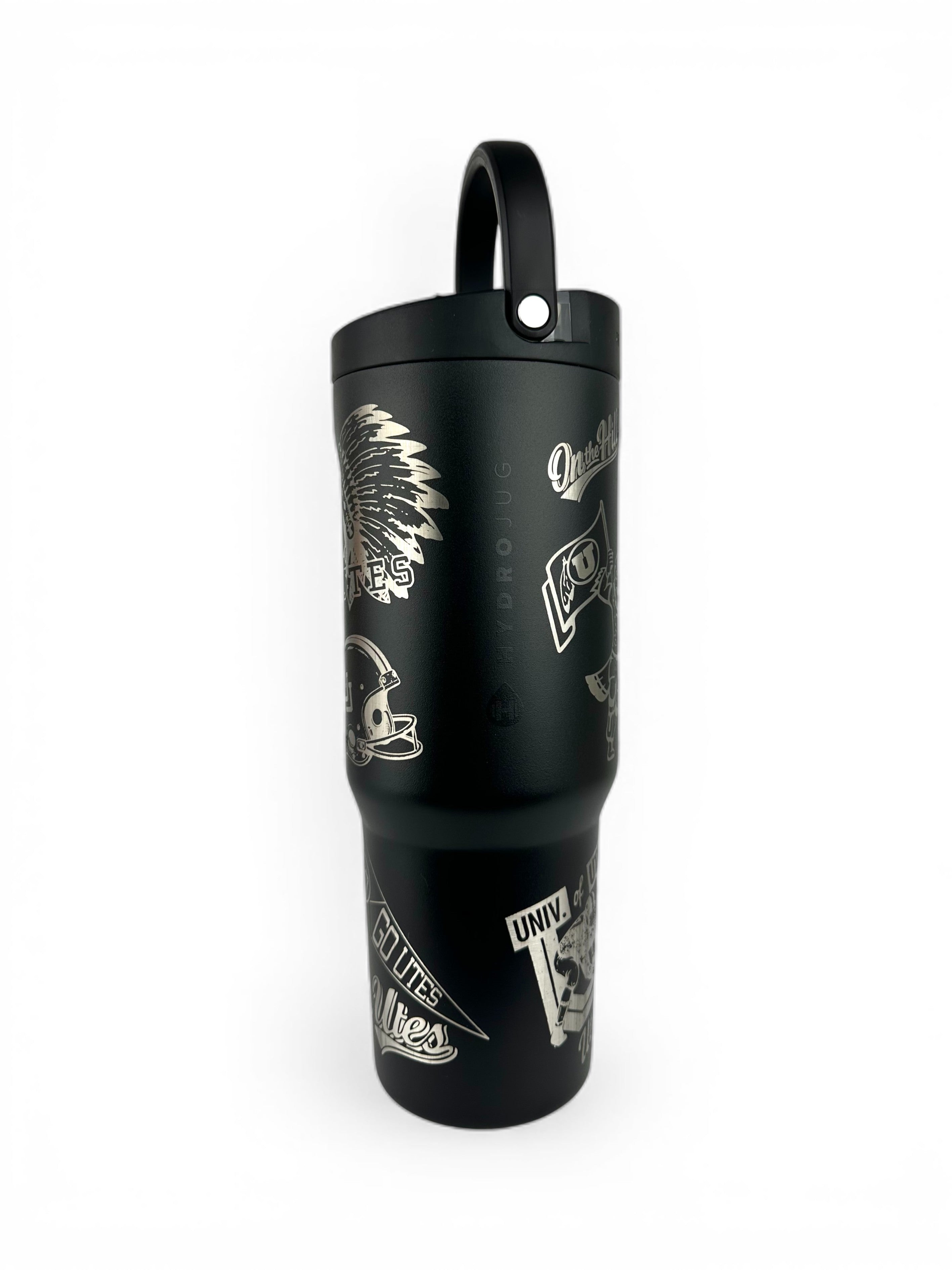 Retro Utah Utes Engraved HydroJug Sport | 32oz Custom Laser Engraved Tumbler