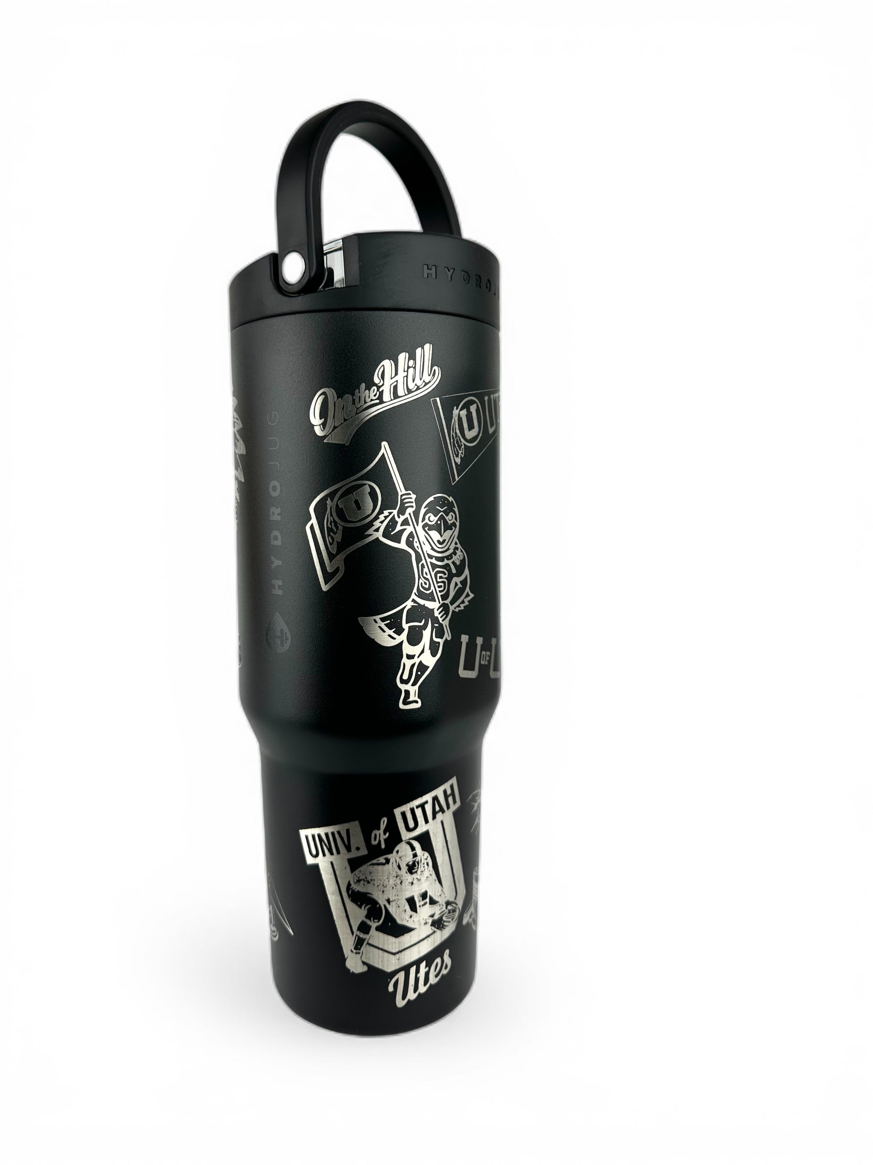 Retro Utah Utes Engraved HydroJug Sport | 32oz Custom Laser Engraved Tumbler