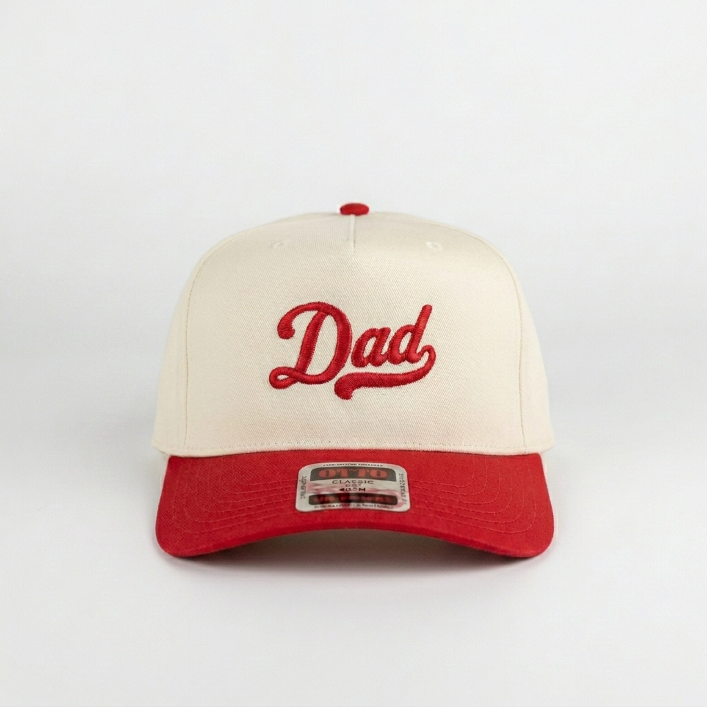 Dad Hat | Embroidered Snapback | Retro Script Baseball Cap | Gift for Dad