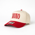 XOXO Puff Embroidered Hat – Vintage Two-Tone Baseball Cap