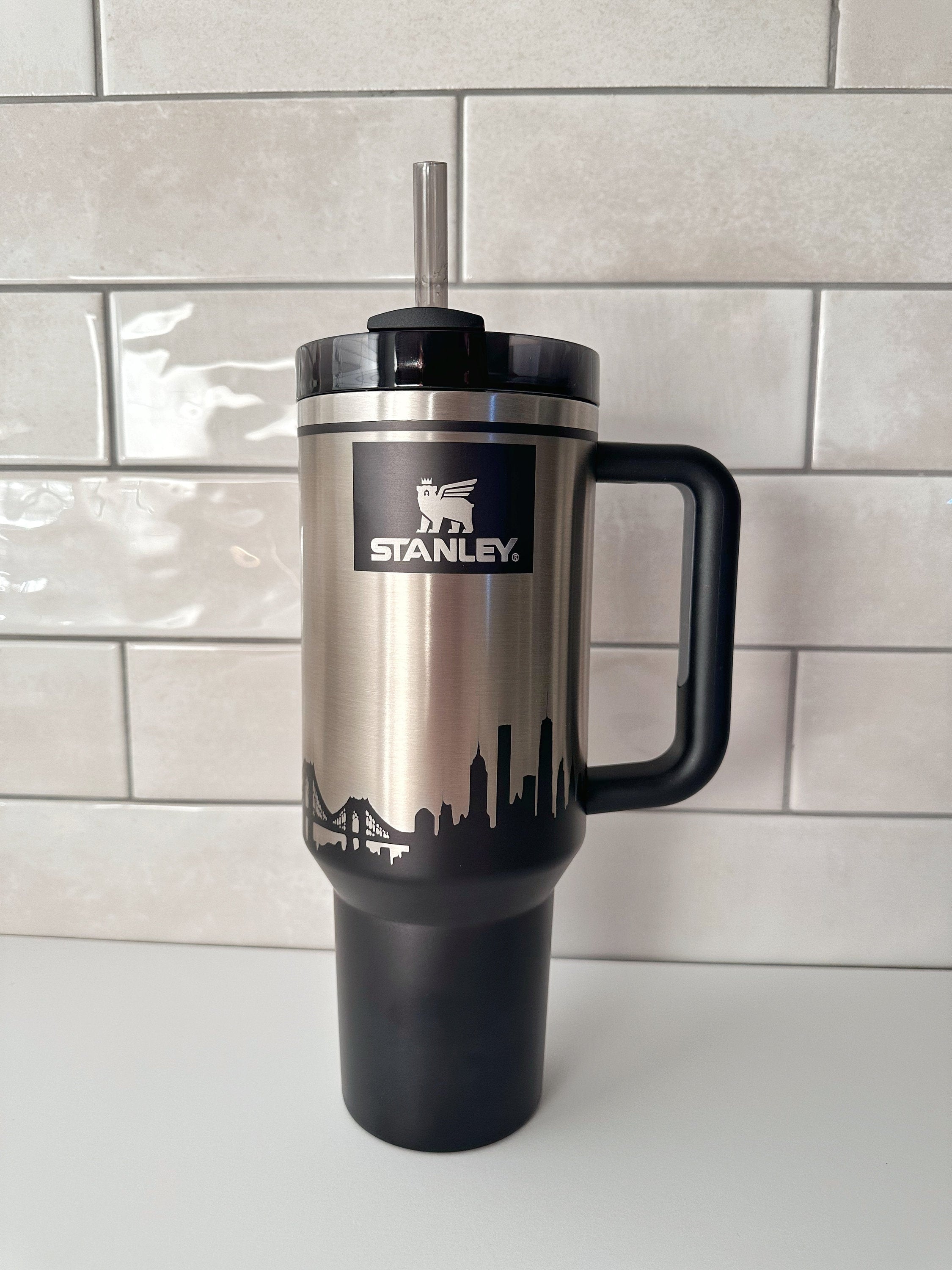 Tumbler Custom Engraved Gift Stanley 40 oz Mothers Day Personal Gift Wedding Gift Birthday City Design Drink Ware Unique Tumbler