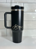 40oz BYU Mountain Tumbler Engraved Custom