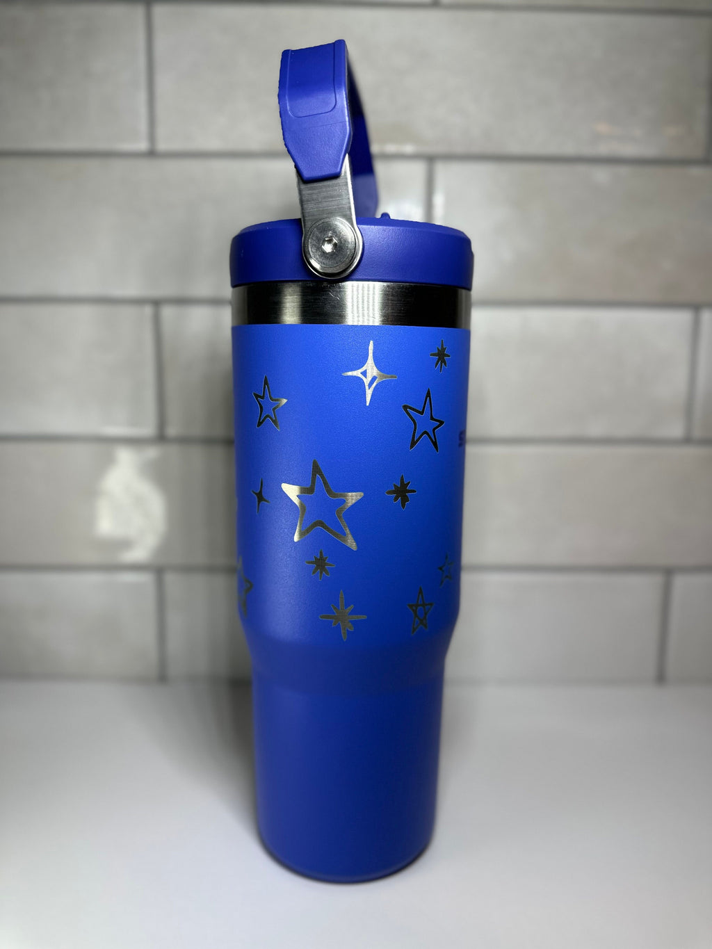Custom Engraved Stanley 30 Oz. IceFlow Tumbler with Flip Straw Personalized Tumbler Personalized water bottle Laser Engraved