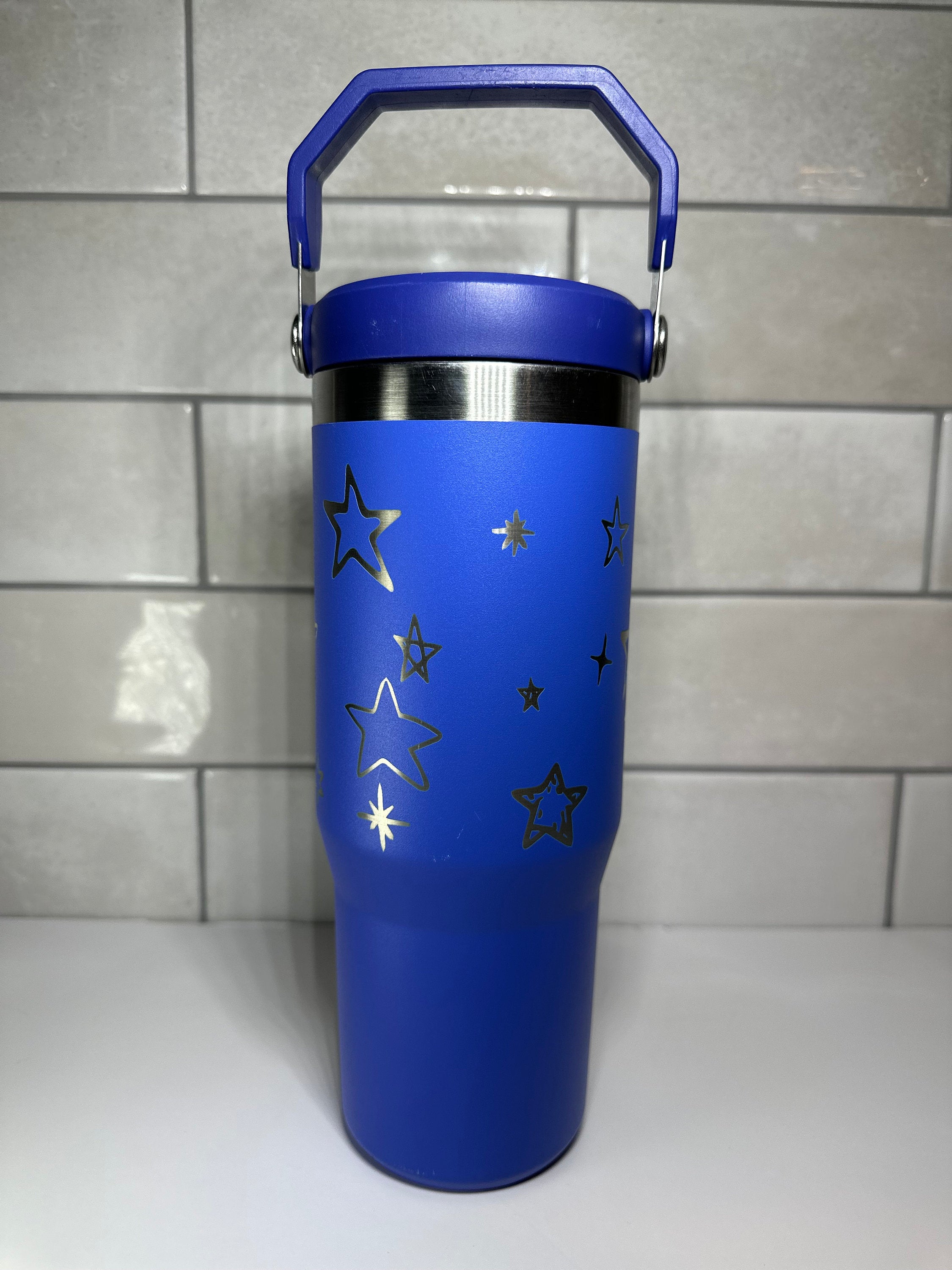Custom Engraved Stanley 30 Oz. IceFlow Tumbler with Flip Straw Personalized Tumbler Personalized water bottle Laser Engraved