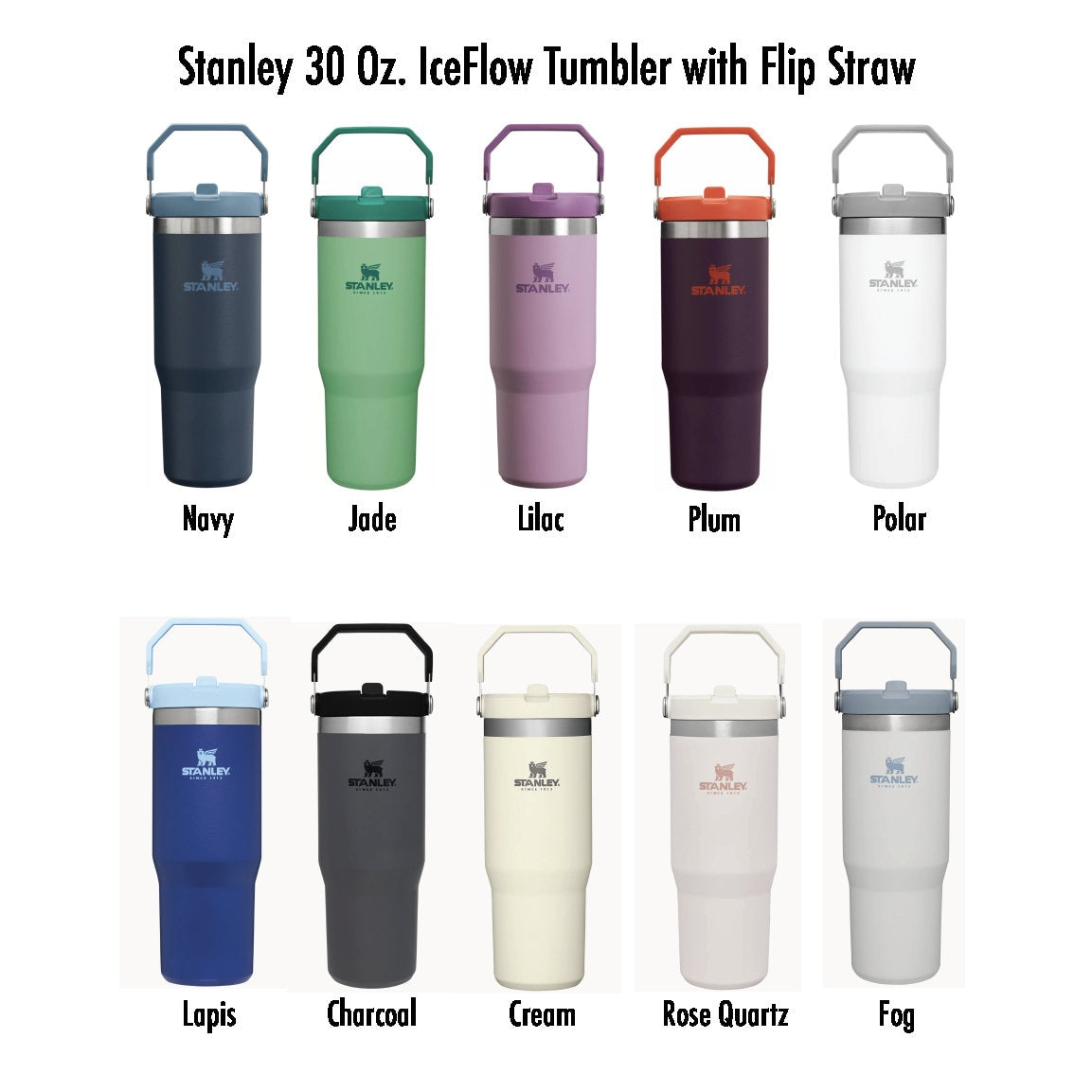 Butterfly and Flower Custom Engraved Stanley 30 Oz. IceFlow Tumbler with Flip Straw Personalized Tumbler Laser Engraved water bottle for kid