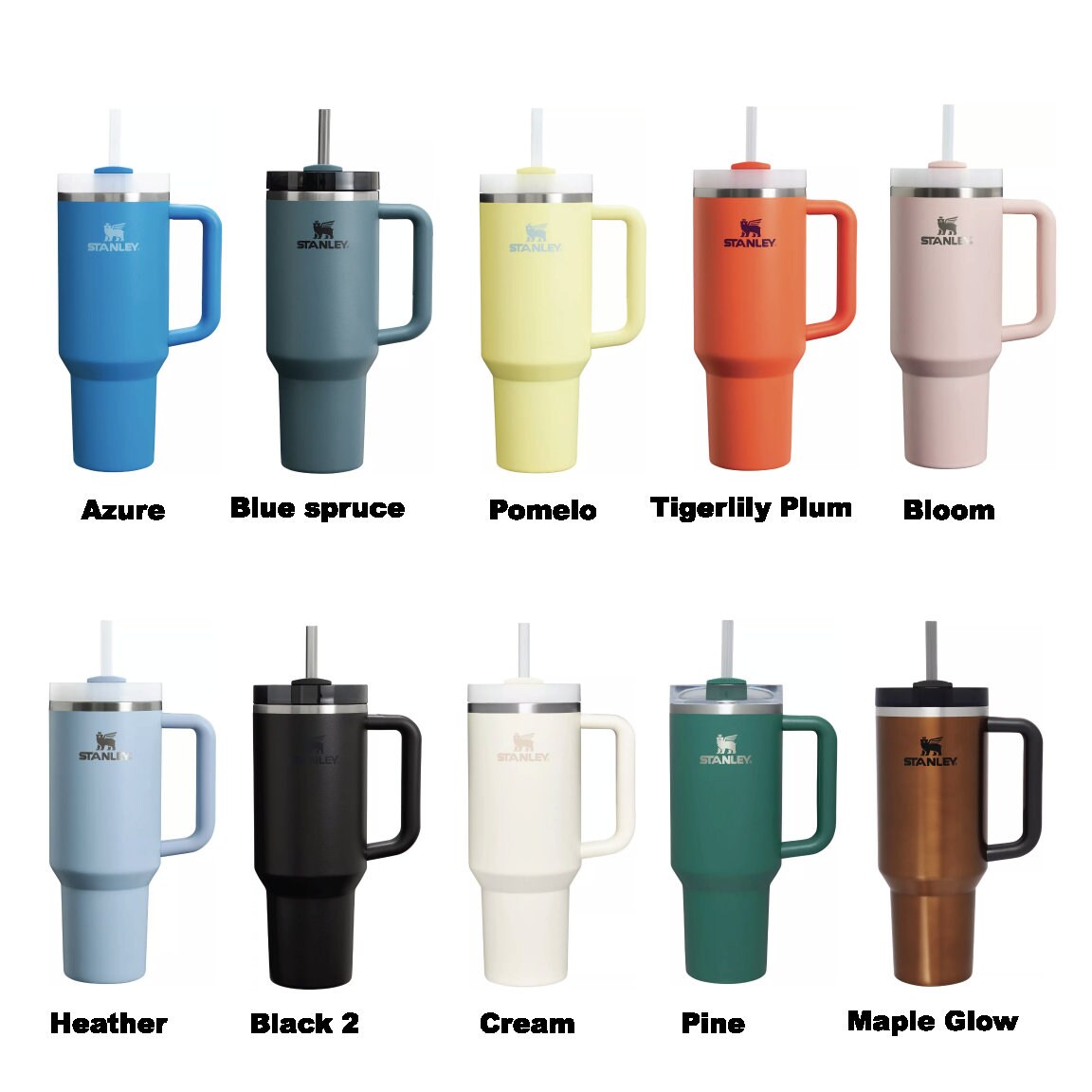 40 oz Stanley Tumbler Custom Engraved City Skyline