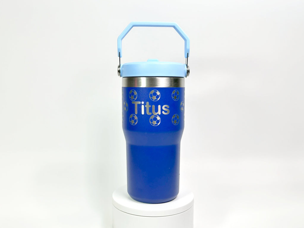 20oz Stanley Tumbler Iceflow Custom Engraved Personalized water bottle
