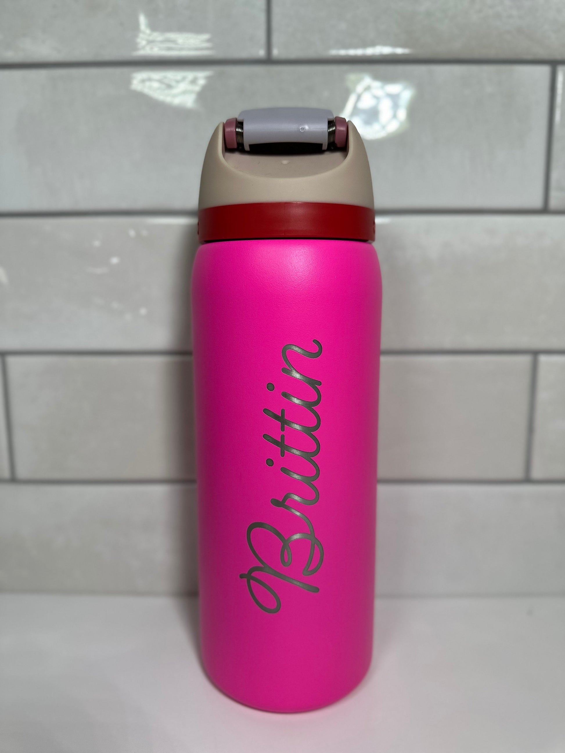 Owala Engravings Custom Engraved Retro Boardwalk Water Bottle Personalized