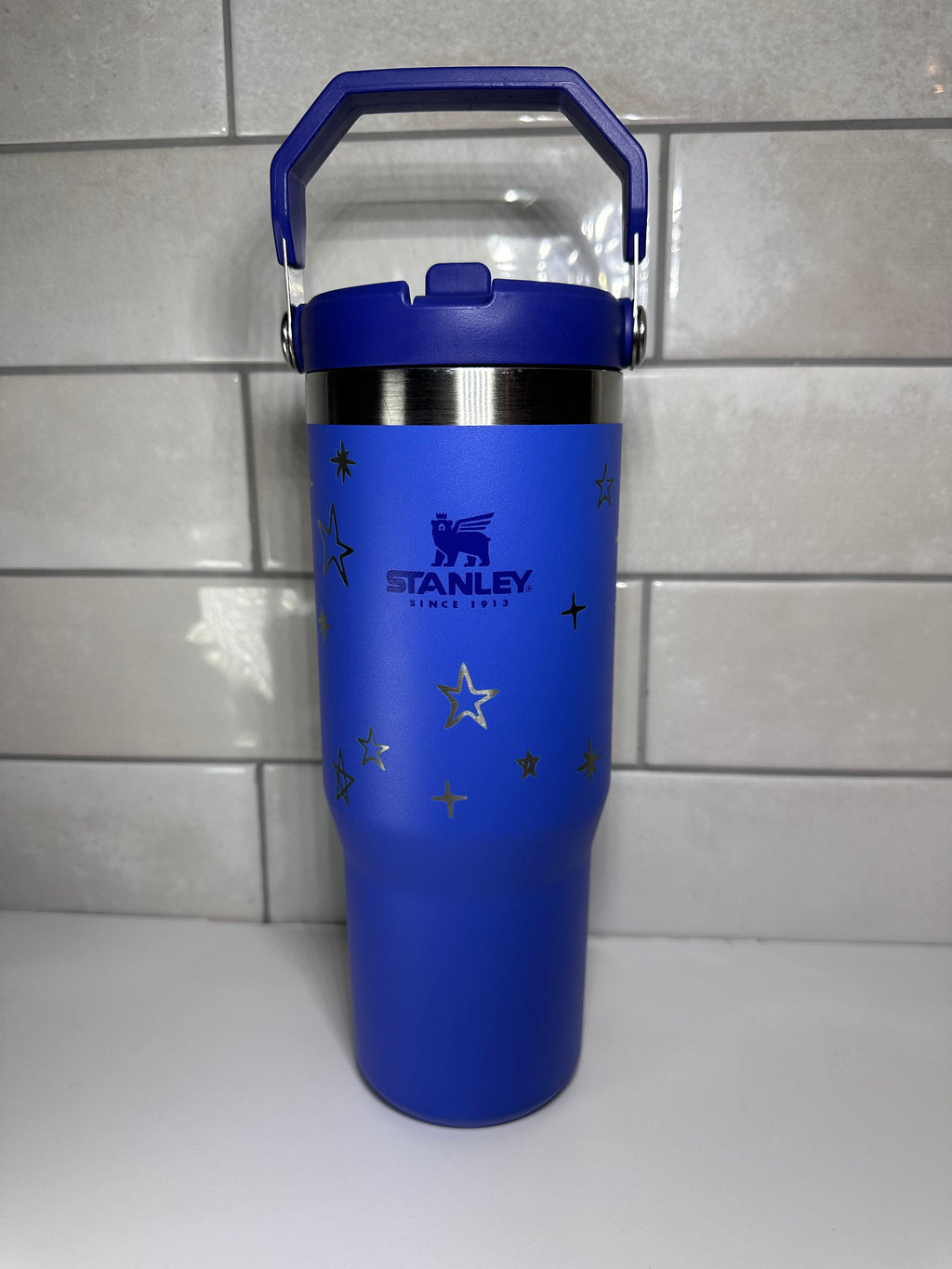 Custom Engraved Stanley 30 Oz. IceFlow Tumbler with Flip Straw Personalized Tumbler Personalized water bottle Laser Engraved